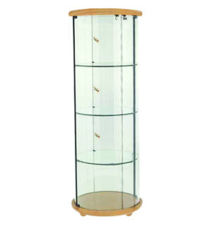 WOOD HIGH ROUNDED SHOWCASE