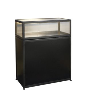 VITRINE COMPTOIR MEUBLE NOIR