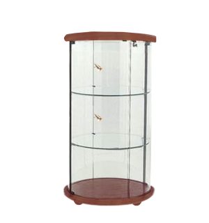 MAHOGANY LOW ROUNDED SHOWCASE