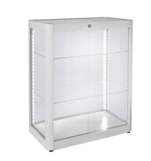 VITRINE TRIANON EN BOIS BLANC