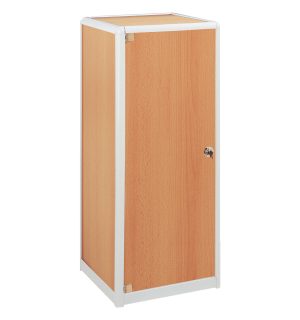 ELEMENT D'ANGLE/PLACARD BOIS/ALU BLANC