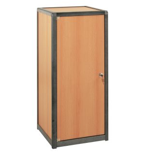 ELEMENT D'ANGLE/PLACARD BOIS/ALU NOIR