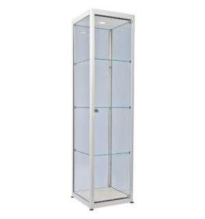 VITRINE COLONNE BLANC