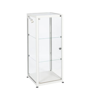 VITRINE MINI COLONNE BLANC