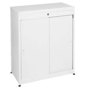 MEUBLE RANGEMENT BLANC - 90x50x110