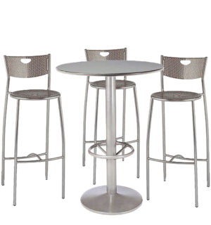 GREY METAL ESPACE SNACK SET