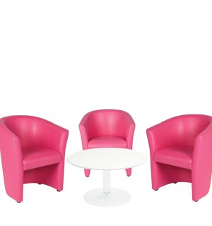 ENSEMBLE FAUTEUILS TONDO ROSE