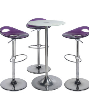 PURPLE FLASHY SNACK SET