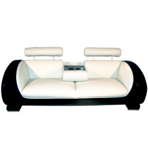 WHITE/BLACK DALMATIEN SOFA