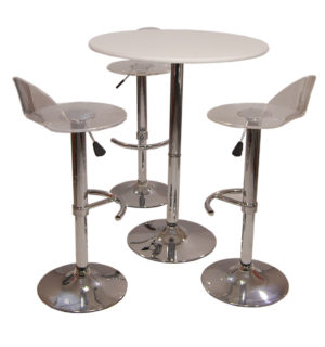 TRANSPARENT LUCIOLE HIGH TABLE SET