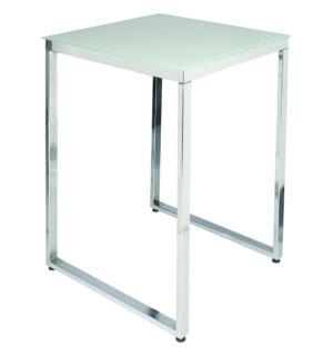 WHITE GLASS OPAQUE OPALINE SNACK TABLE