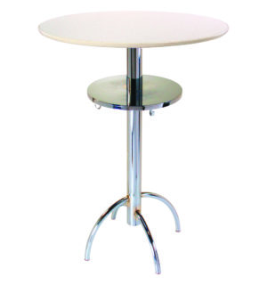 WHITE DIVANA SNACK TABLE -  Ø 80