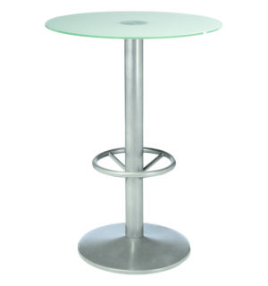 TABLE SNACK FEROE VERRE BLANC OPAQUE - Ø 80