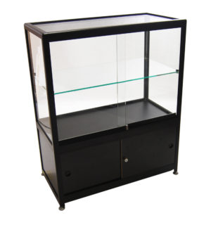 BLACK LOW SHOWCASE DESK