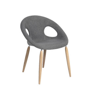 CHAISE DROP GRIS CHINE