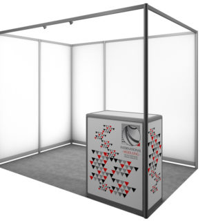 3-SIDED PERSONALIZED COVER PVC 2MM FOR COUNTER DESK