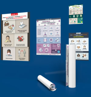 Affichage des consignes de protection sanitaire A1 - Dim. 841x594mm