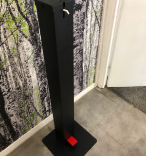 Colonne distributrice de gel hydroalcoolique