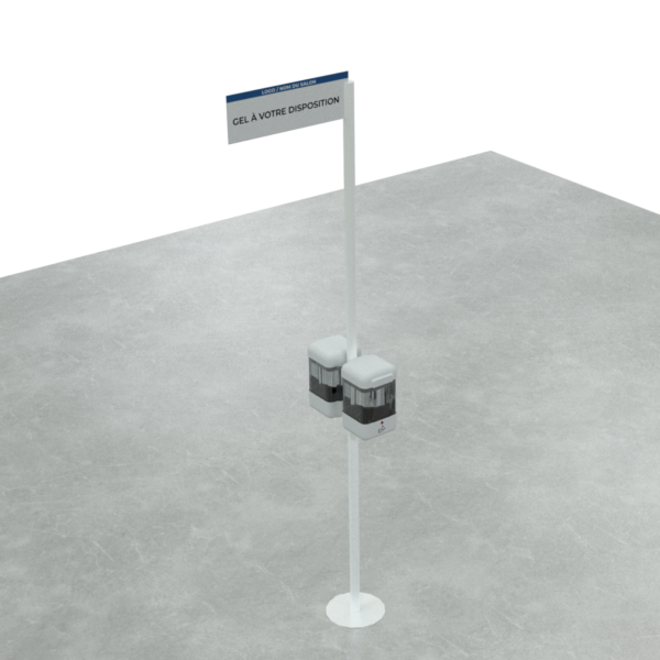 Distributeur gel colonne double